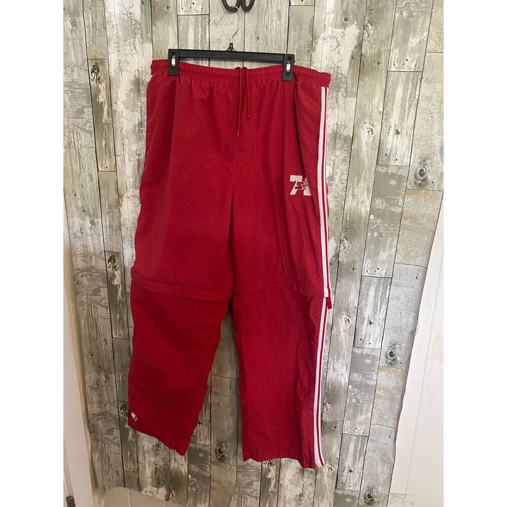VTG Starter 71 red convertible windbreaker pants L